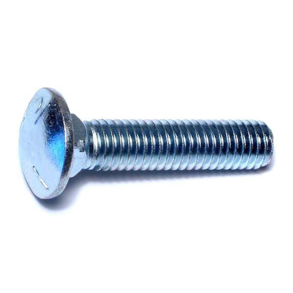 Midwest Fastener Carriage Bolt, Square Neck, 14 (Coarse), 2 in L, Steel, Zinc Plated, 6 PK 31884 - main